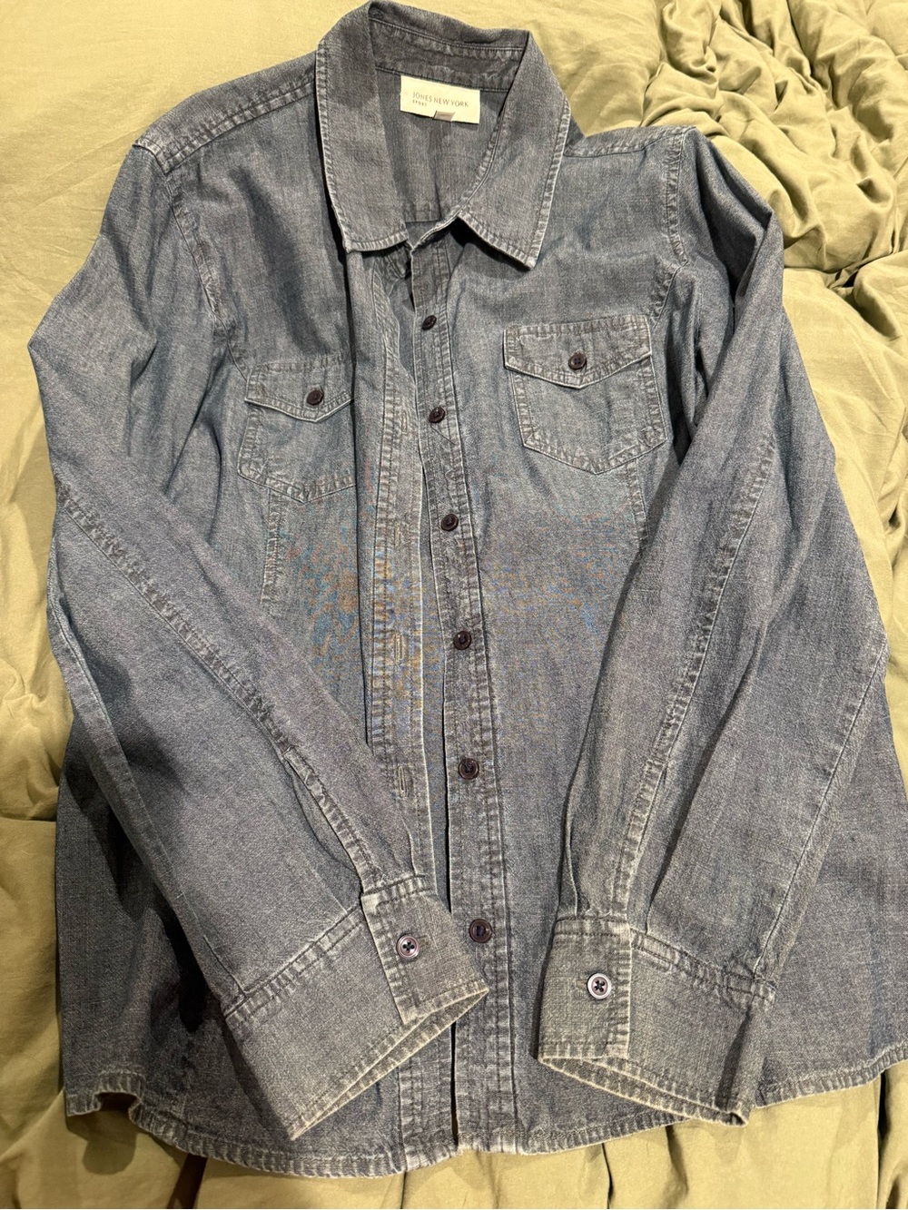 Washed Blue Denim Shirt - Women’s